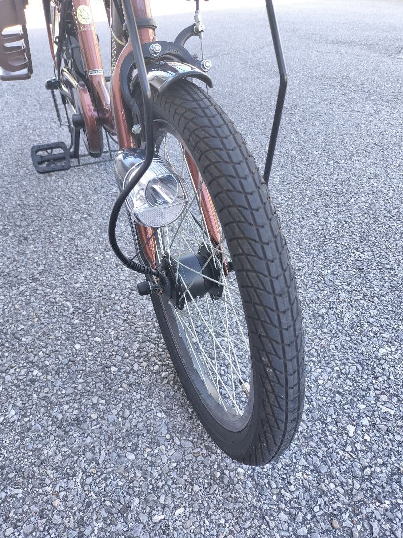 非電動自転車　電動アシスト自転車 チャイルドシート付き ブラウン　子供乗せ自転車