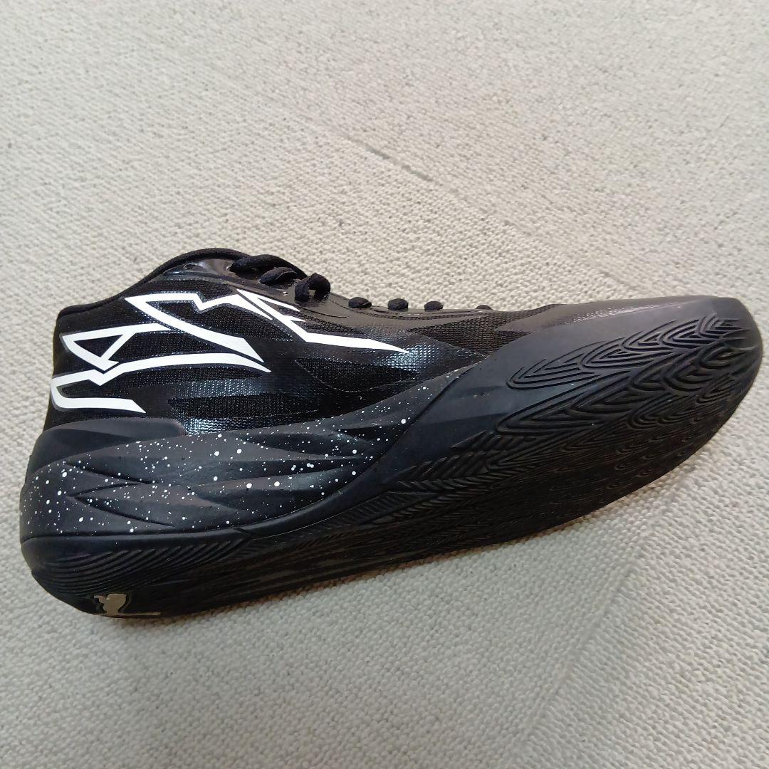 超美品PUMA Melo ブラックバスケットシューズ