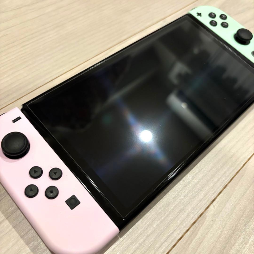 【ケース・画面フィルム・ボタンカバー付】 Switch 有機EL 本体