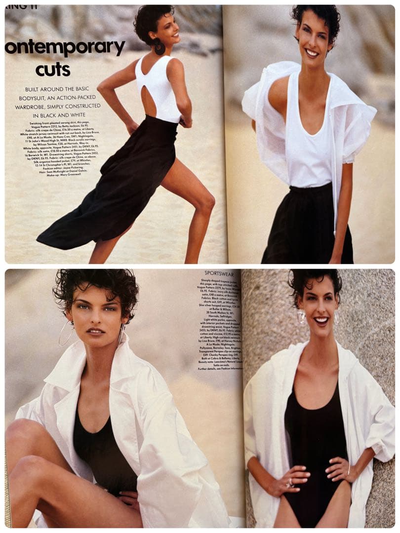 VOGUE UK 1990年5月　プレミア完売号　リンダ&クリスティ