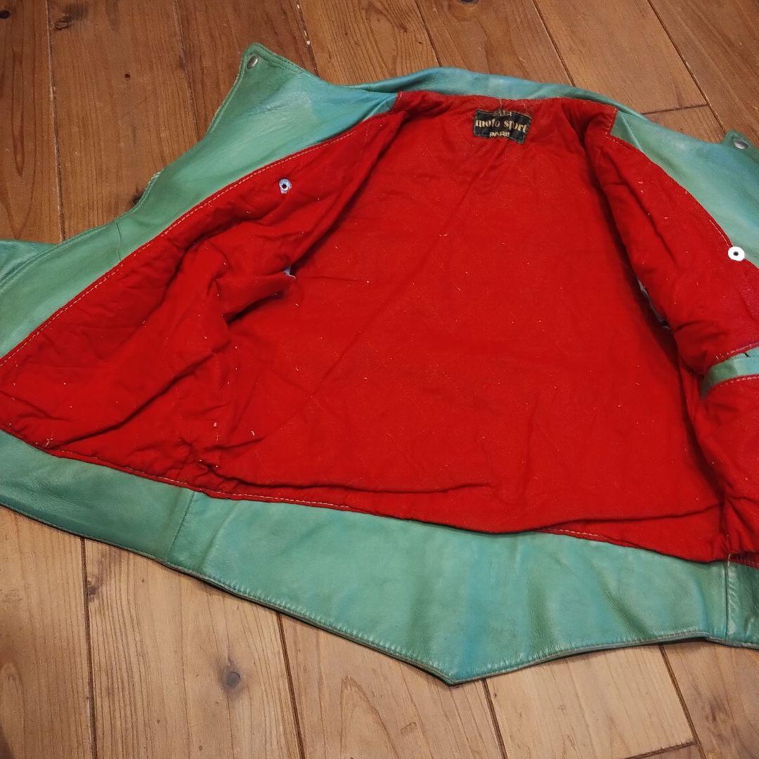 www. vintage 70s france グリーン ライダース
