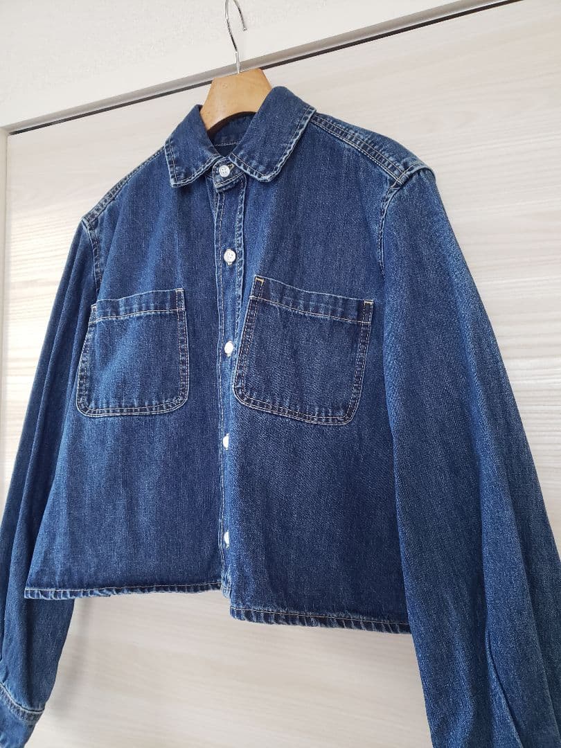 Spick&Span　ショートデニムシャツ