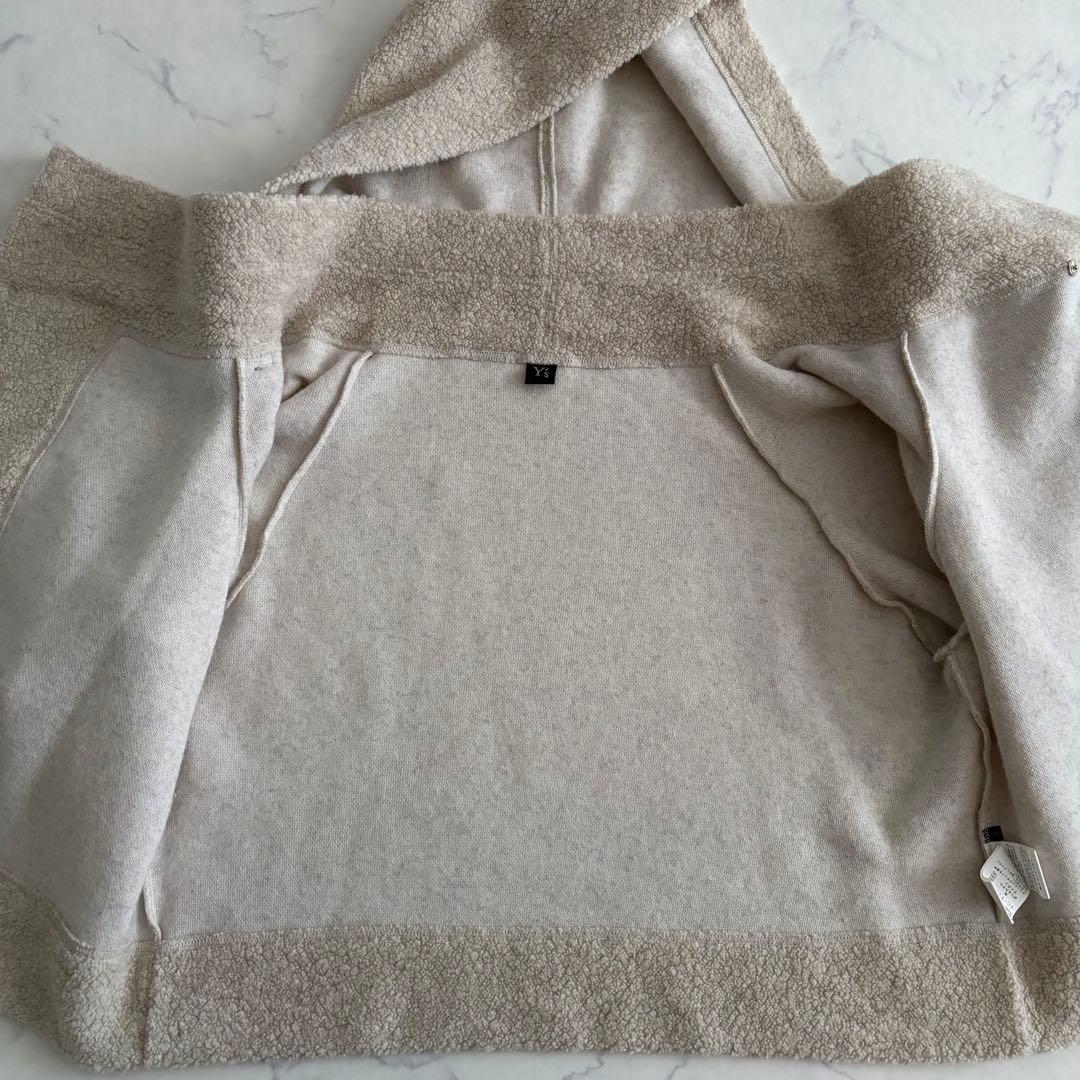 Y’s 19AW ボア ポンチョ フード 未使用級 変形 チャイナボタン