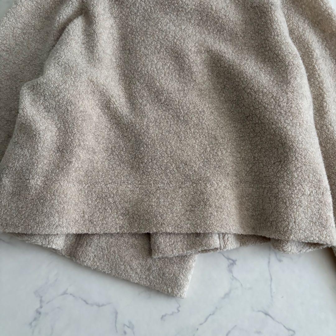 Y’s 19AW ボア ポンチョ フード 未使用級 変形 チャイナボタン