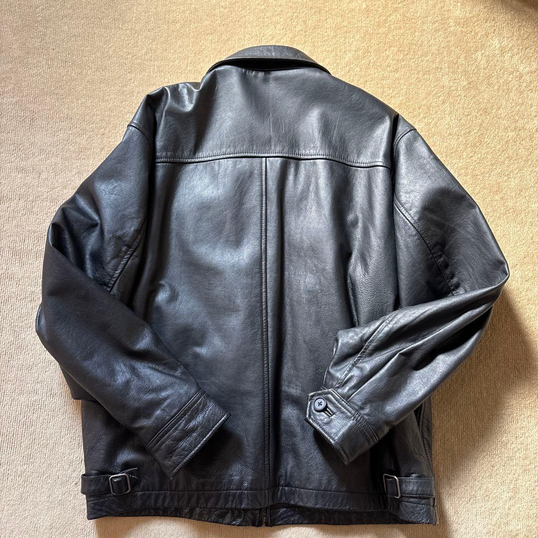 ジャケット・アウター 90sOLD GAP GENUINE LEATHER BLACK JACKETM