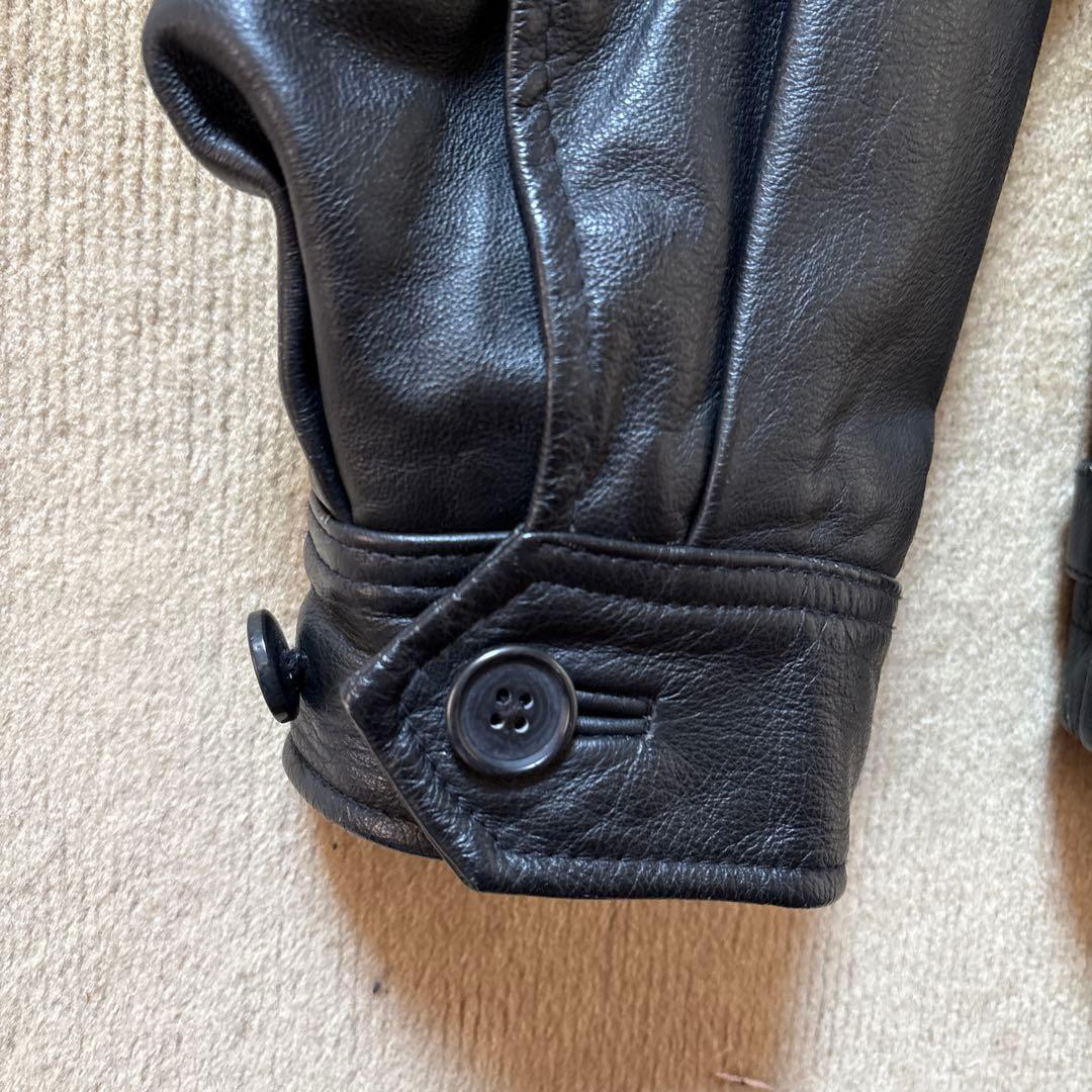 ジャケット・アウター 90sOLD GAP GENUINE LEATHER BLACK JACKETM
