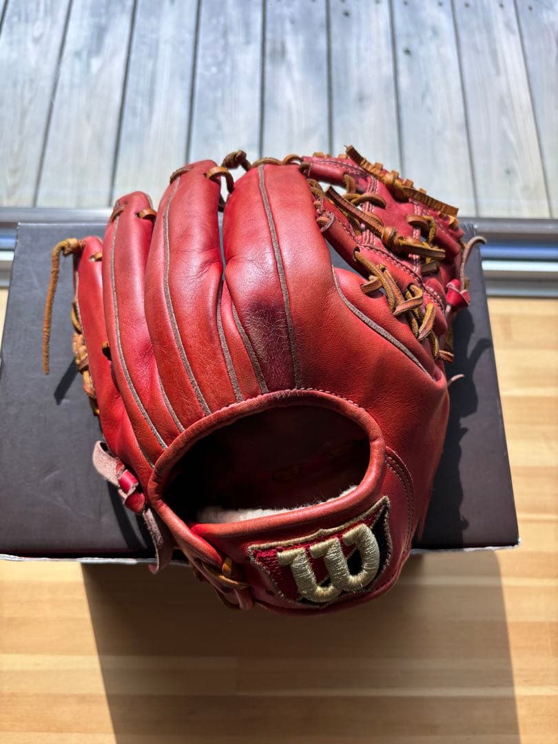Wilson staff 内野手用　硬式グローブ　湯揉み　右投げ用　プロ