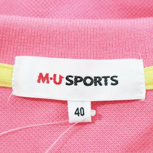 訳あり 新品 MU SPORTS 長袖ポロシャツ 40 LCS1722 Mサイズ