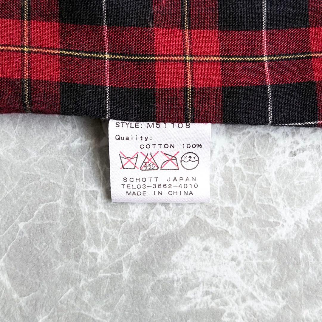 【schott】Cotton single riders jacket