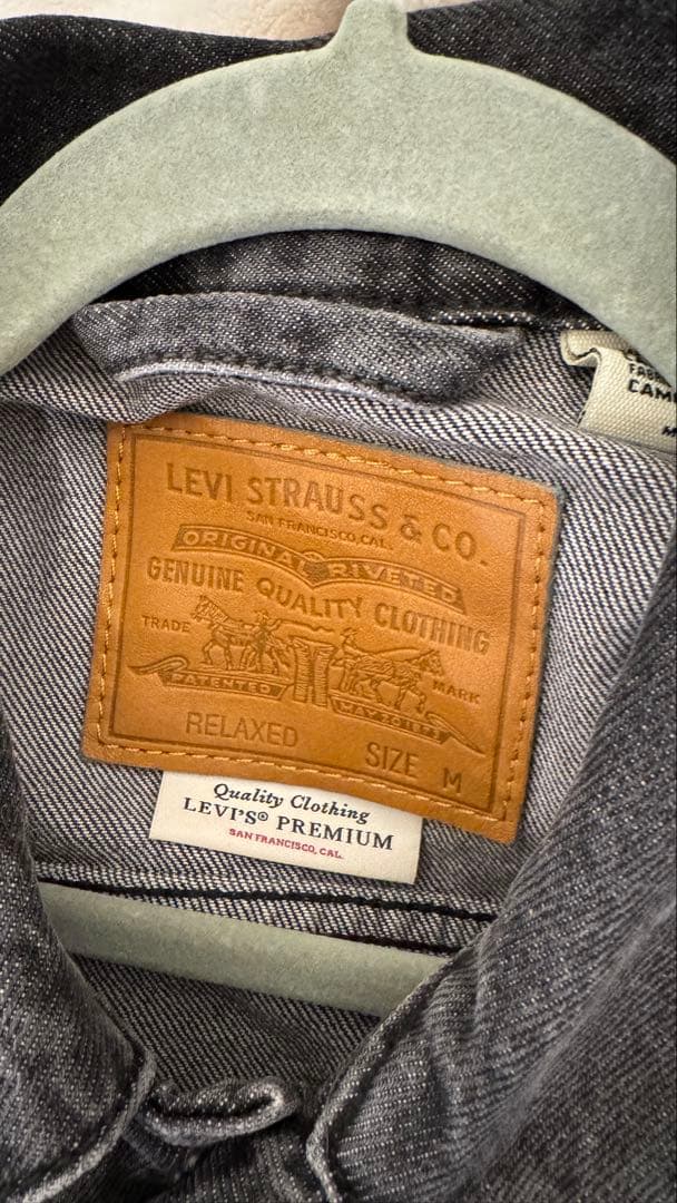 デニムジャケットGジャン リーバイス TYPE I ブラック STONEWASH