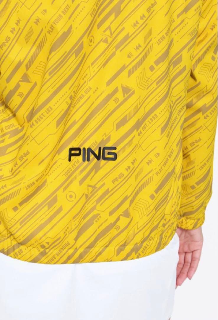LL ☆新品☆ PING 撥水 フルジップブルゾン ゴルフ　レディース　イエロー