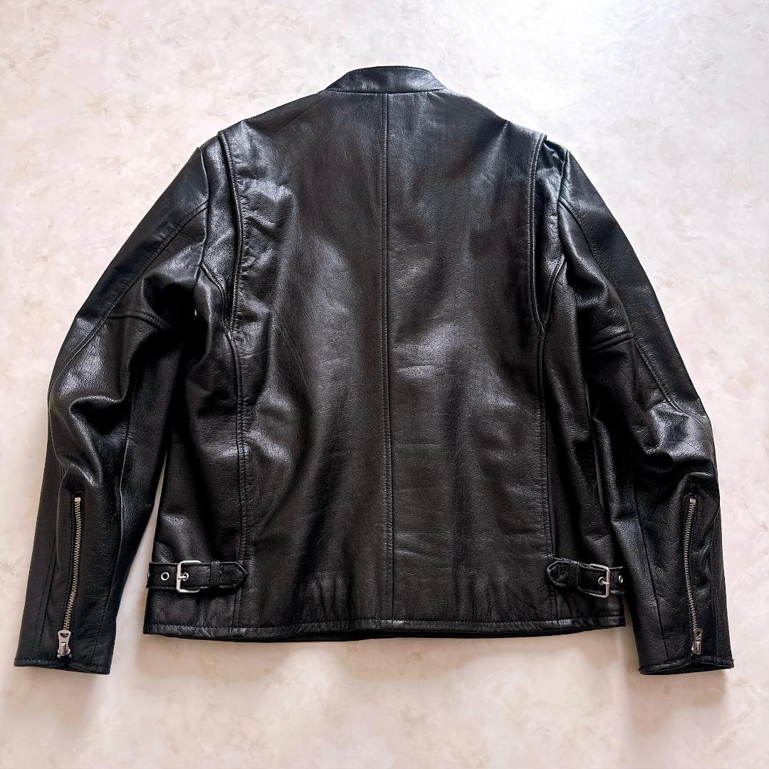 【美品】Schott シングルライダースジャケット ゴートレザー XL