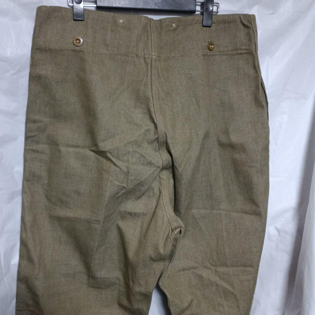 WW2戦後イギリス軍グリーンデニムパンツ