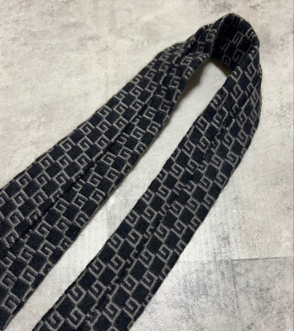 GUCCI ネクタイ ハイブランド Gロゴ パターン カシミヤ混