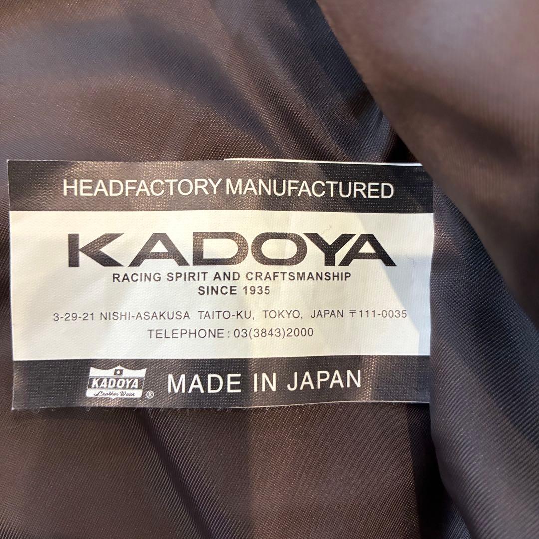 Kadoya LDW カドヤ ヘッドファクトリー レザー ジャケット Lサイズ