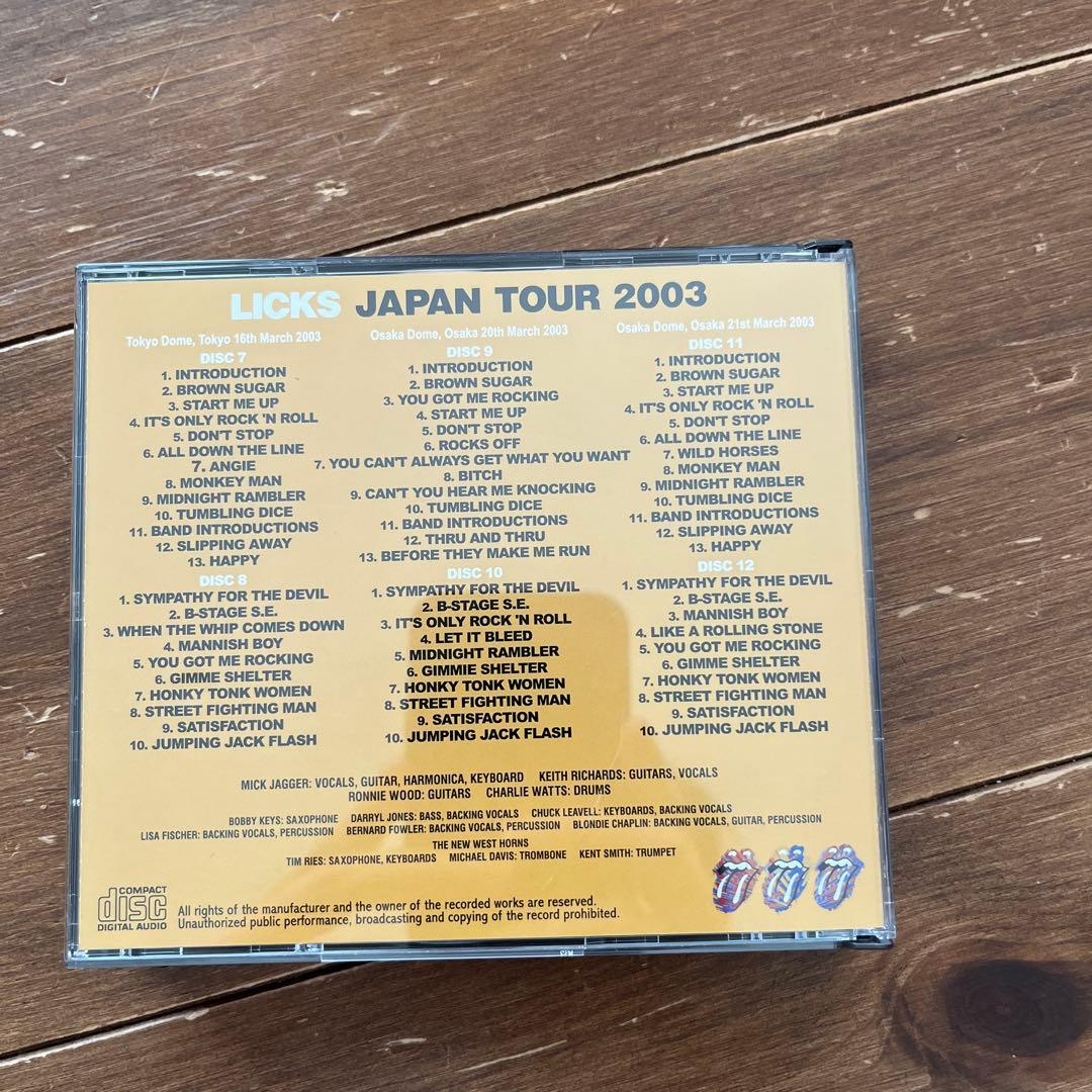 洋楽 ROLLING STONES LICKS JAPAN TOUR 200