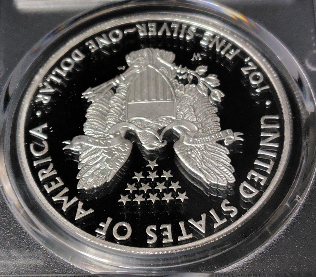 ガズデン旗ラベル 2008年 アメリカ イーグル銀貨 PCGS PR70DCAM