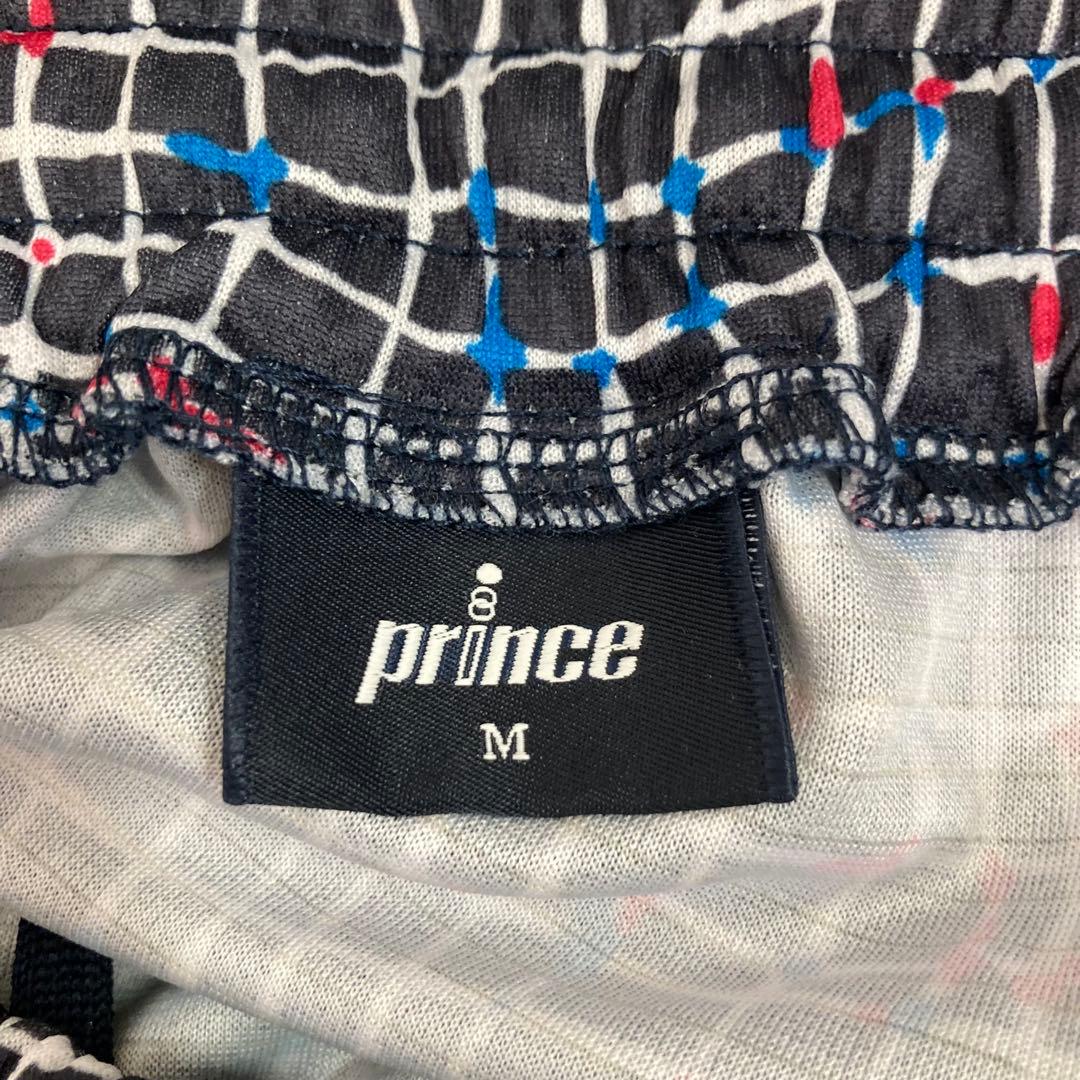 美品　Prince　（M）　総柄テニススカート　スコート　ネイビ