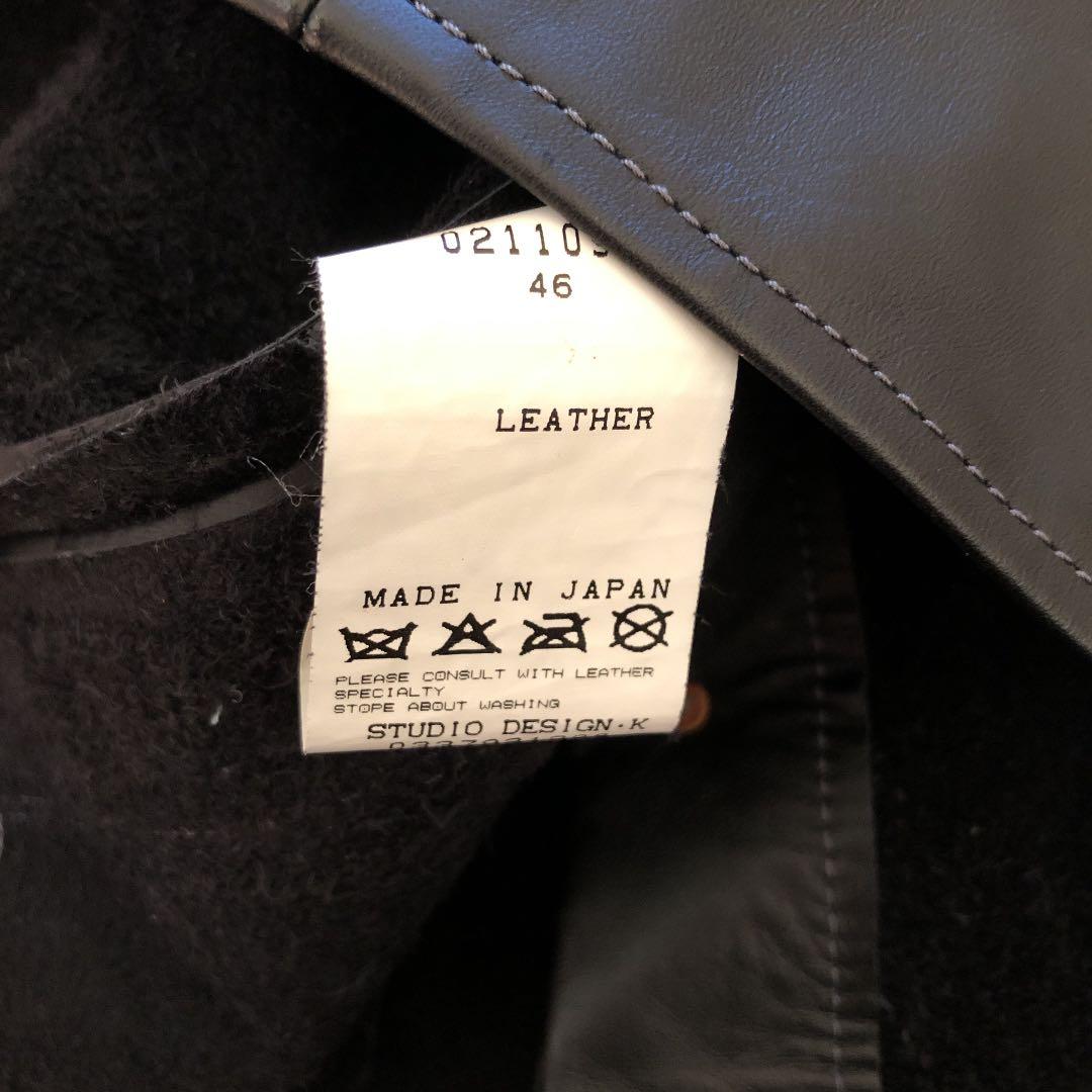 L&CONDO レザージャケット 黒 46 シープ 日本製　ルコンド
