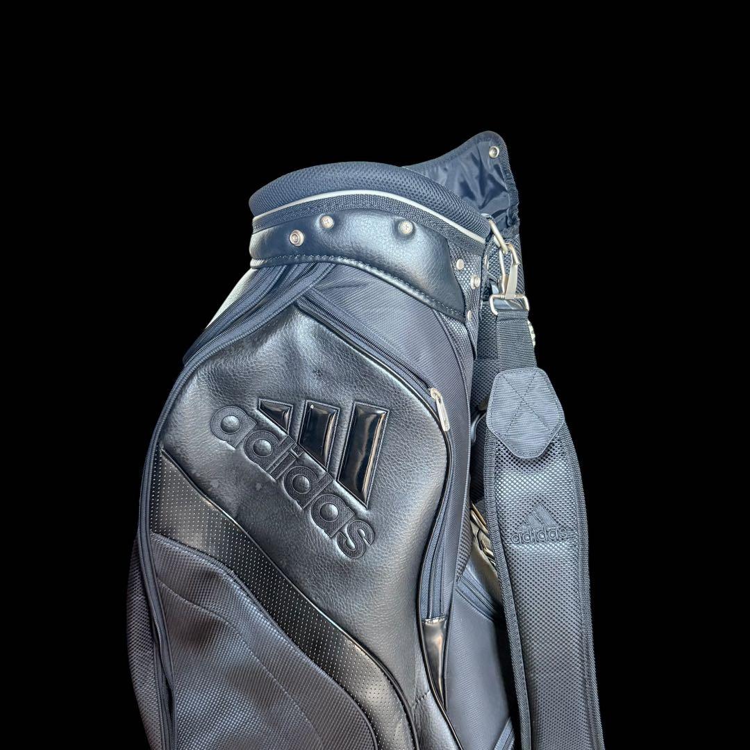 【美品】adidas アディダス　ゴルフキャディバッグ　ブラック