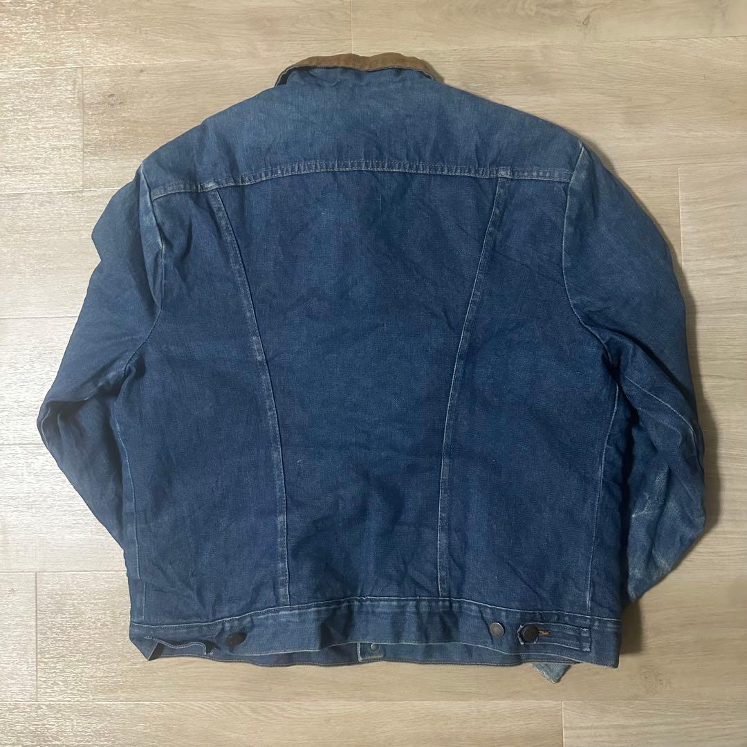 80sラングラー Wrangler 裏ボア 襟コーズ デニムジャケット44