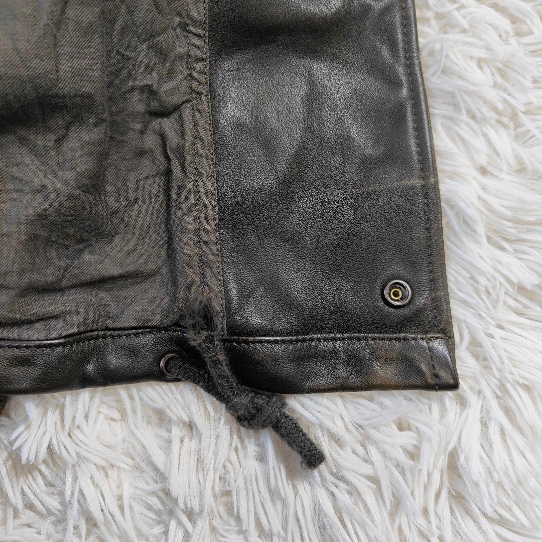 美品 　馬革　wjk フィールドジャケット ホースレザー M65　緑