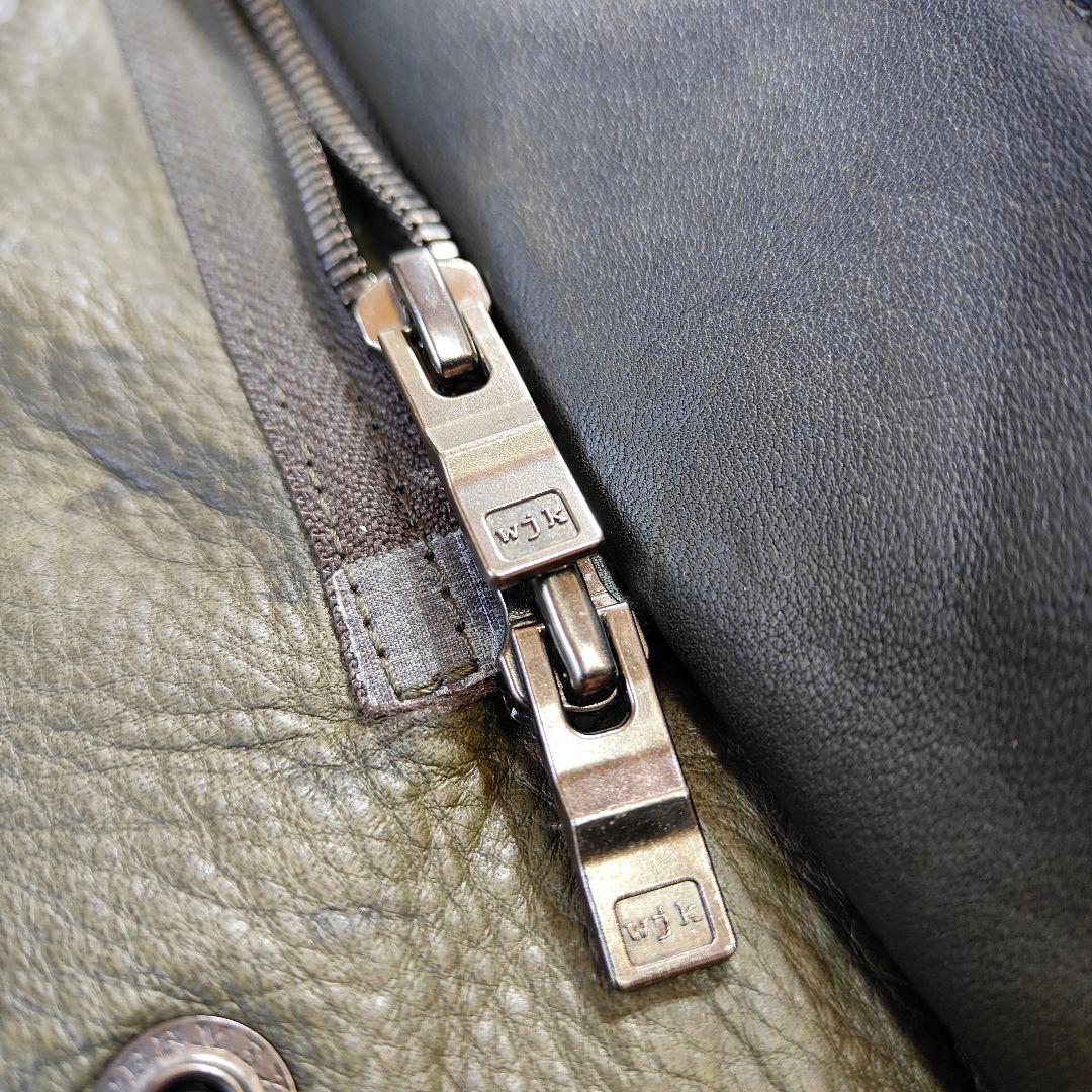 美品 　馬革　wjk フィールドジャケット ホースレザー M65　緑