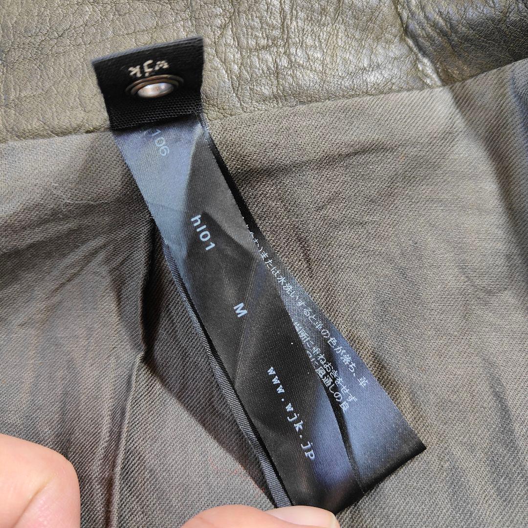 美品 　馬革　wjk フィールドジャケット ホースレザー M65　緑