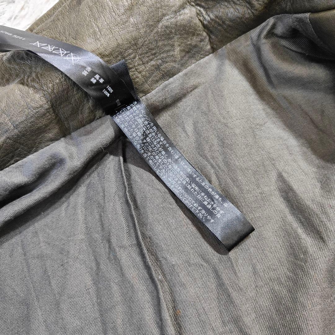 美品 　馬革　wjk フィールドジャケット ホースレザー M65　緑