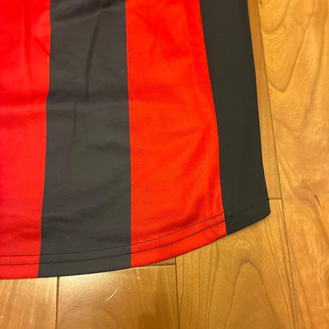 ACミラン adidas シャツ Lサイズ 赤 黒 イタリア製