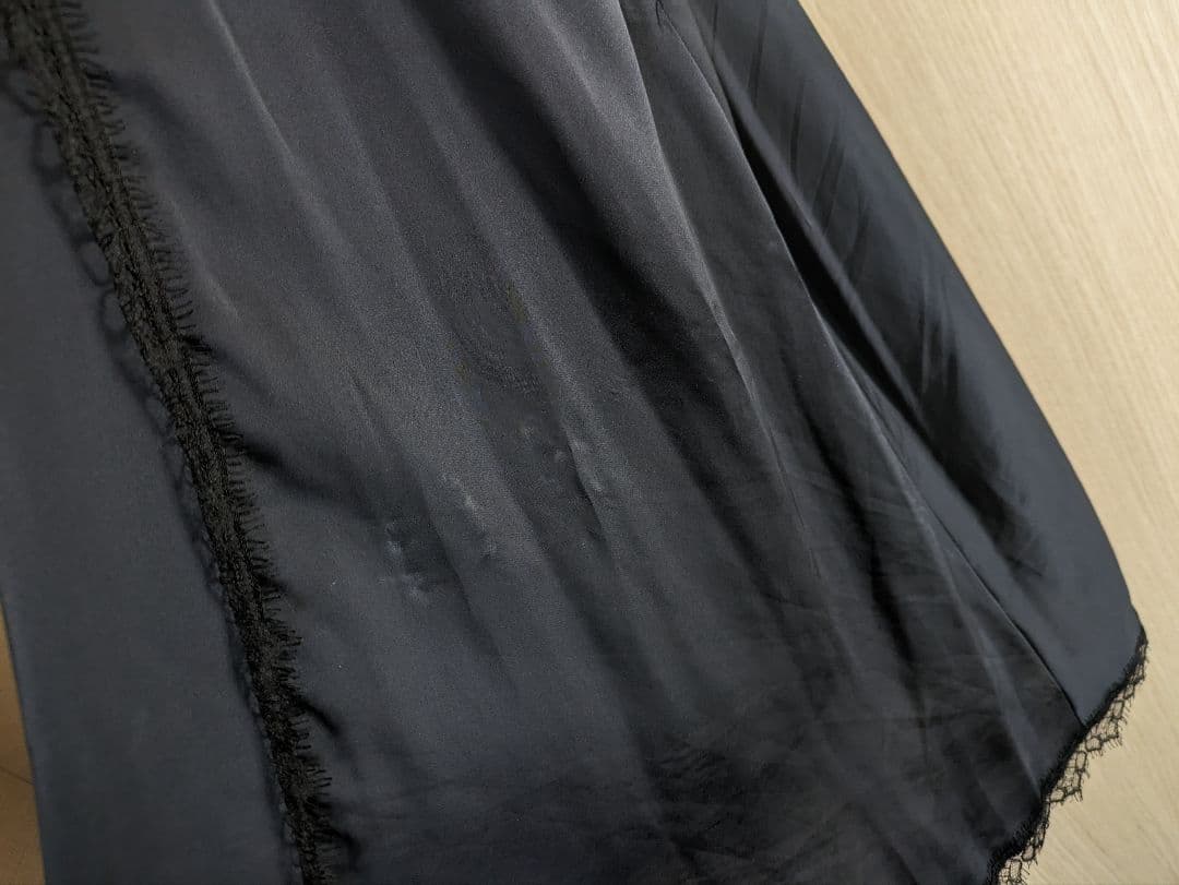 レースドッキングキャミワンピース ネイビー フリーサイズ