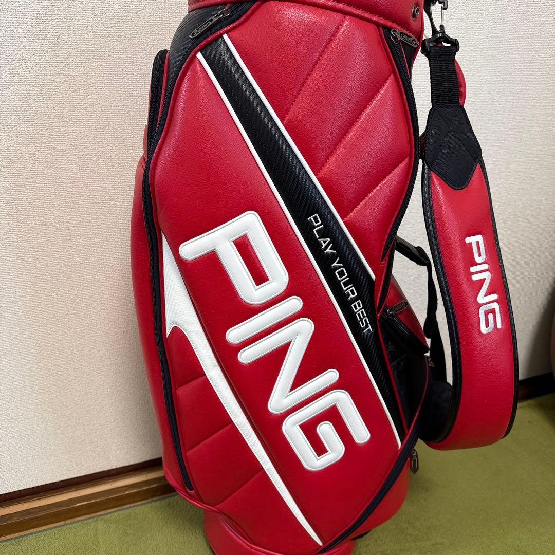 PING ゴルフバッグ レッド