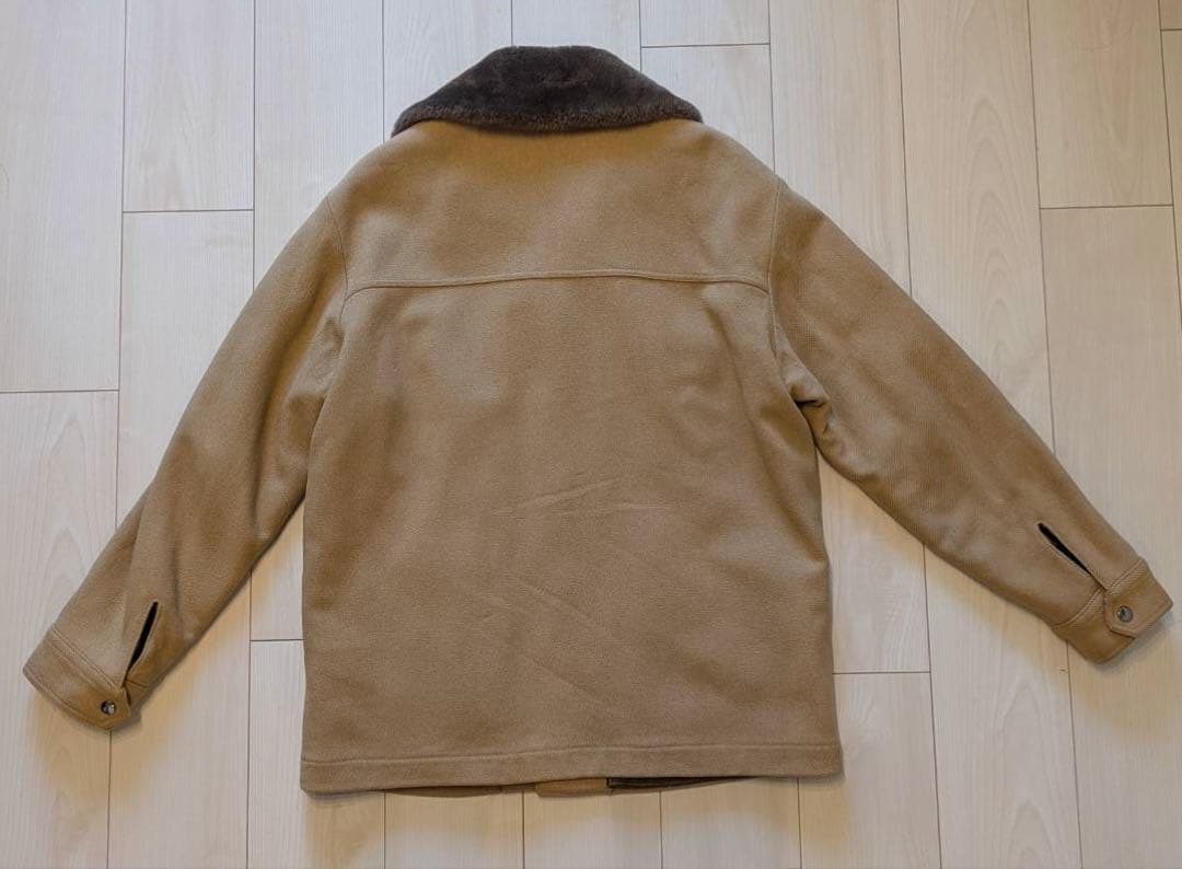 40s Pendleton ベージュ ファー襟ジャケット