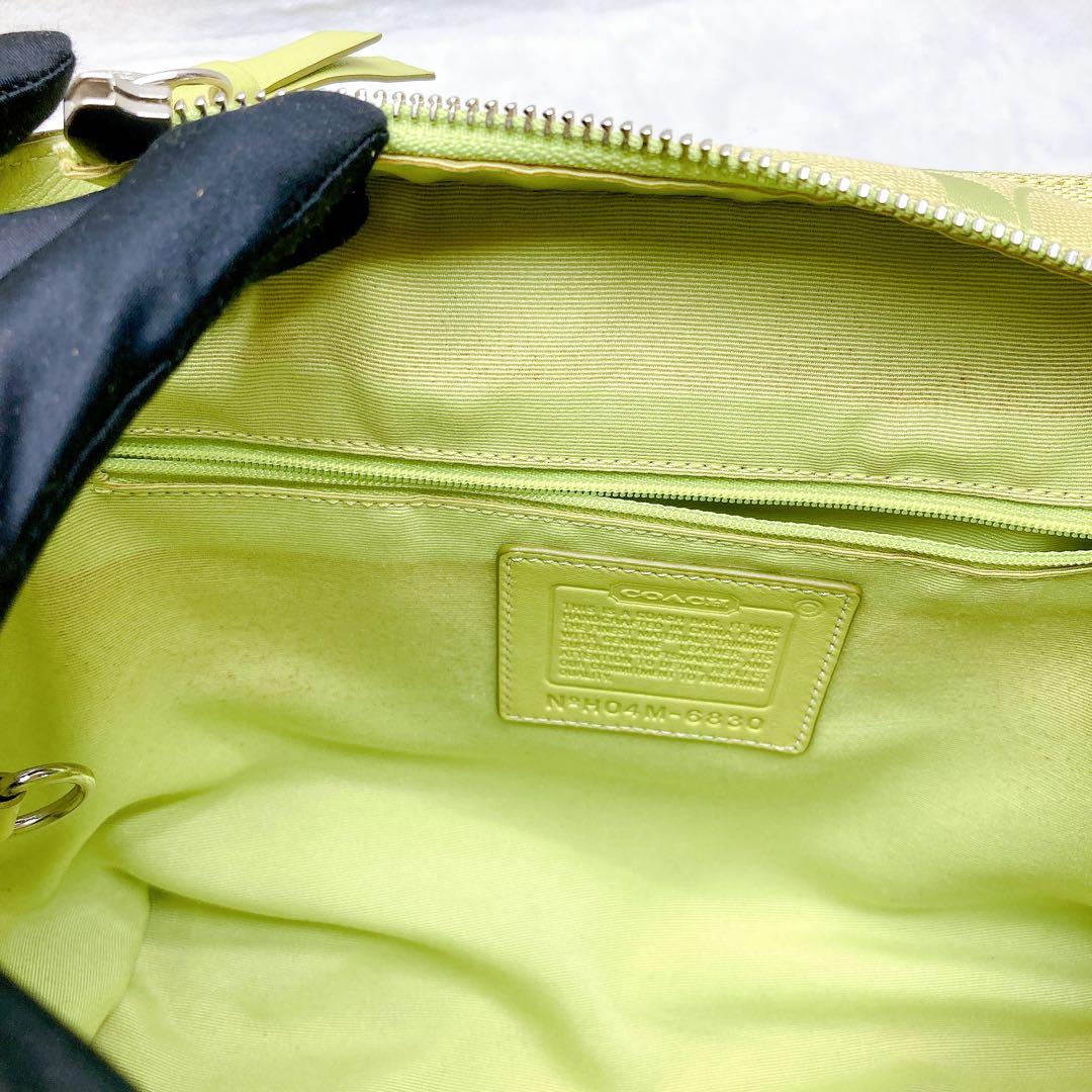 ✨激レア✨Coach コーチ ハンドバッグ グリーン スエード ヴィンテージ