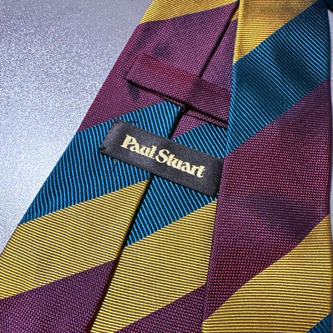 美品　ポールスチュアート　PaulStuart レジメンタル　ネクタイ