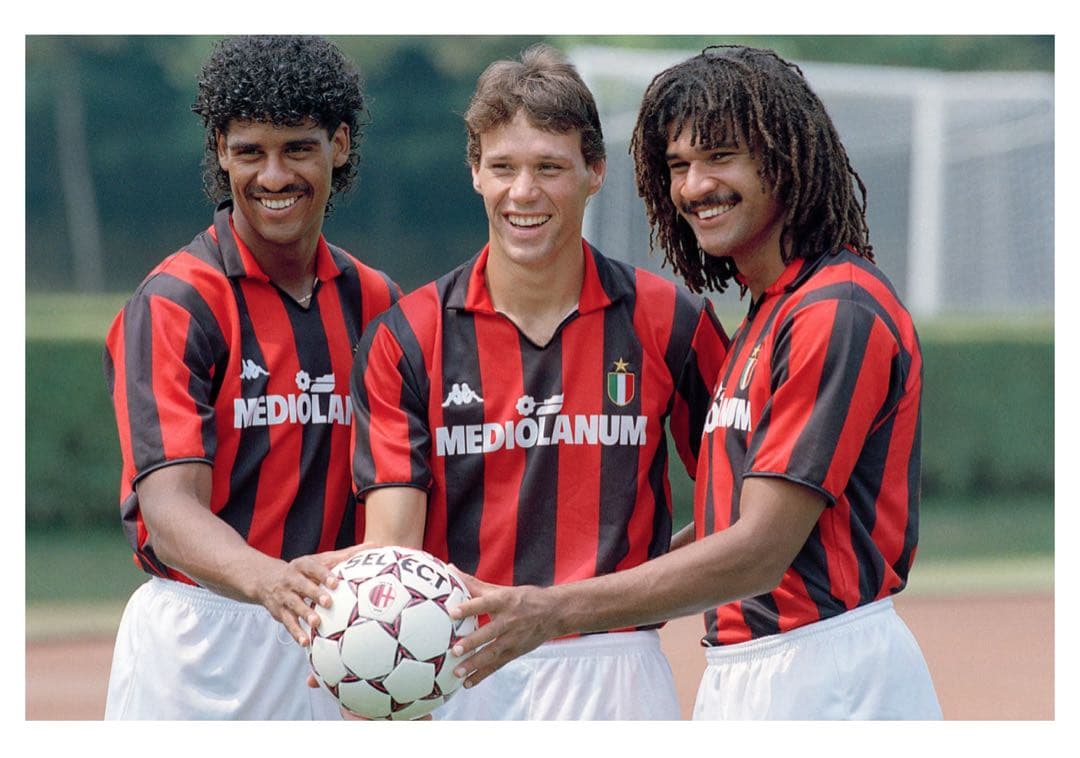 ※値下不可　マルコ・ファン・バステン ミラン　サイン入りユニ　オランダ代表