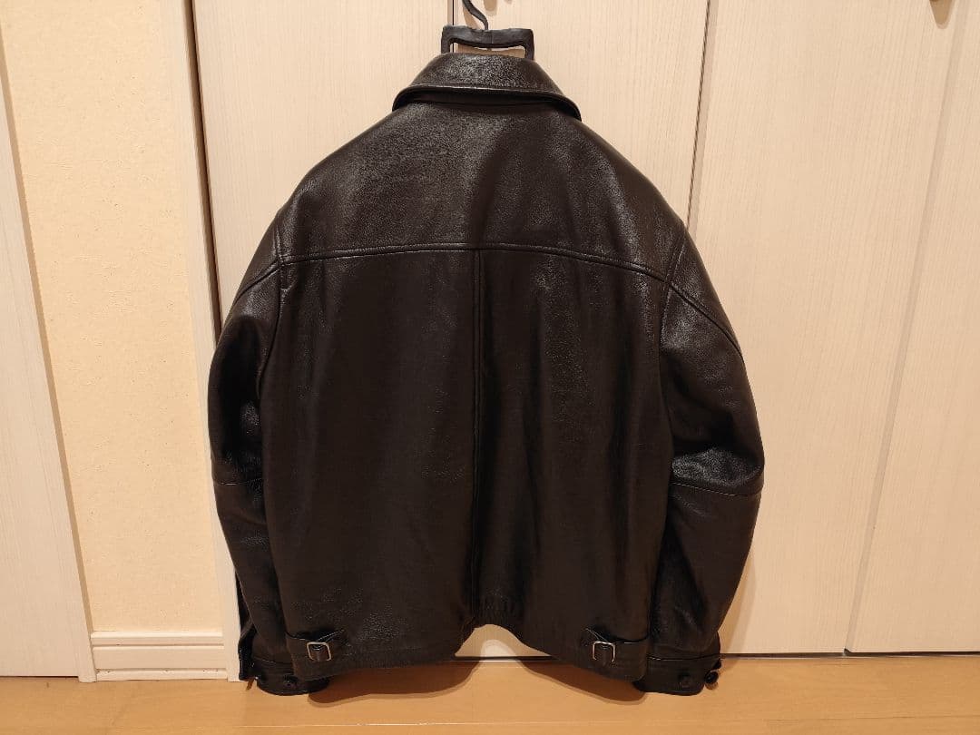 90s OLD GAP レザージャケット　本革　ブラック