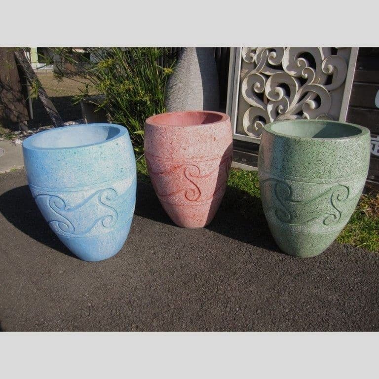 壺　オブジェ　フラワーベース　アジアンインテリア　テラコッタ