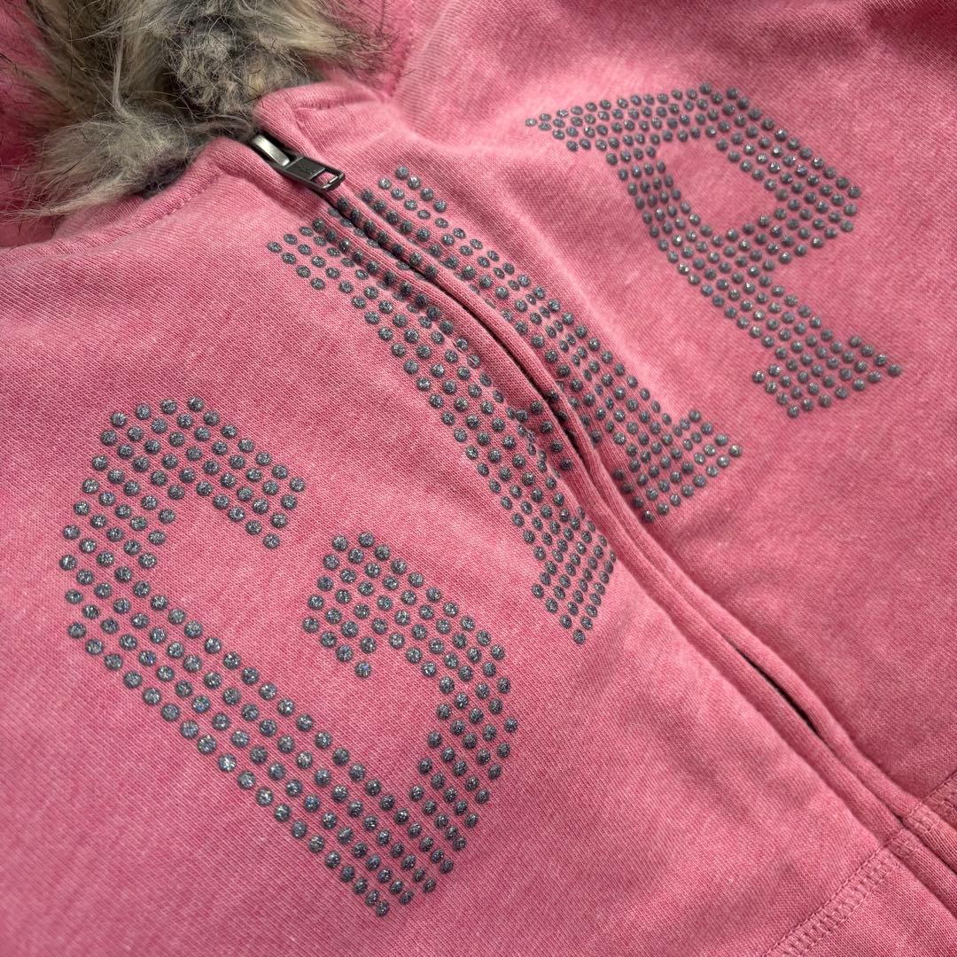 【希少】00s archive GAP fur zip hoodie Y2K