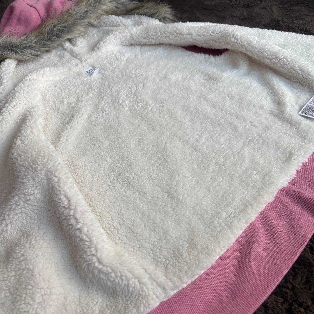 【希少】00s archive GAP fur zip hoodie Y2K