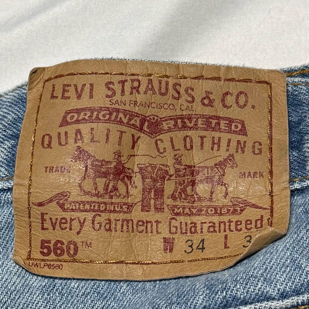 Levi'sリーバイス560バギーワイドデニムパンツテーパード古着W34L30