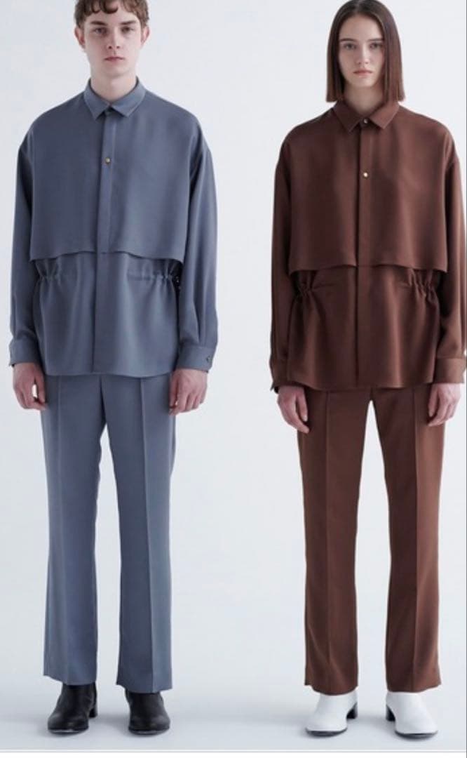 スーツ CULLNI/ Slim Flare Pintuck Gurkha Pants