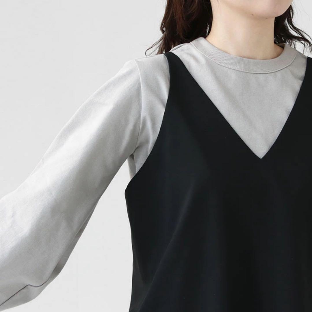 美品✨　ミズイロインド　キャミソールベスト　ブラック　洗える　日本製