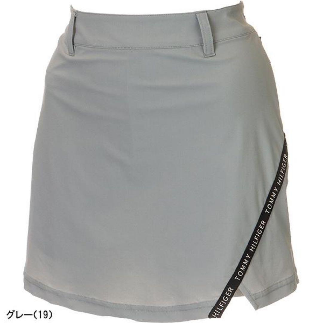   GOLF キュロットスカート ロゴテープ グレーS