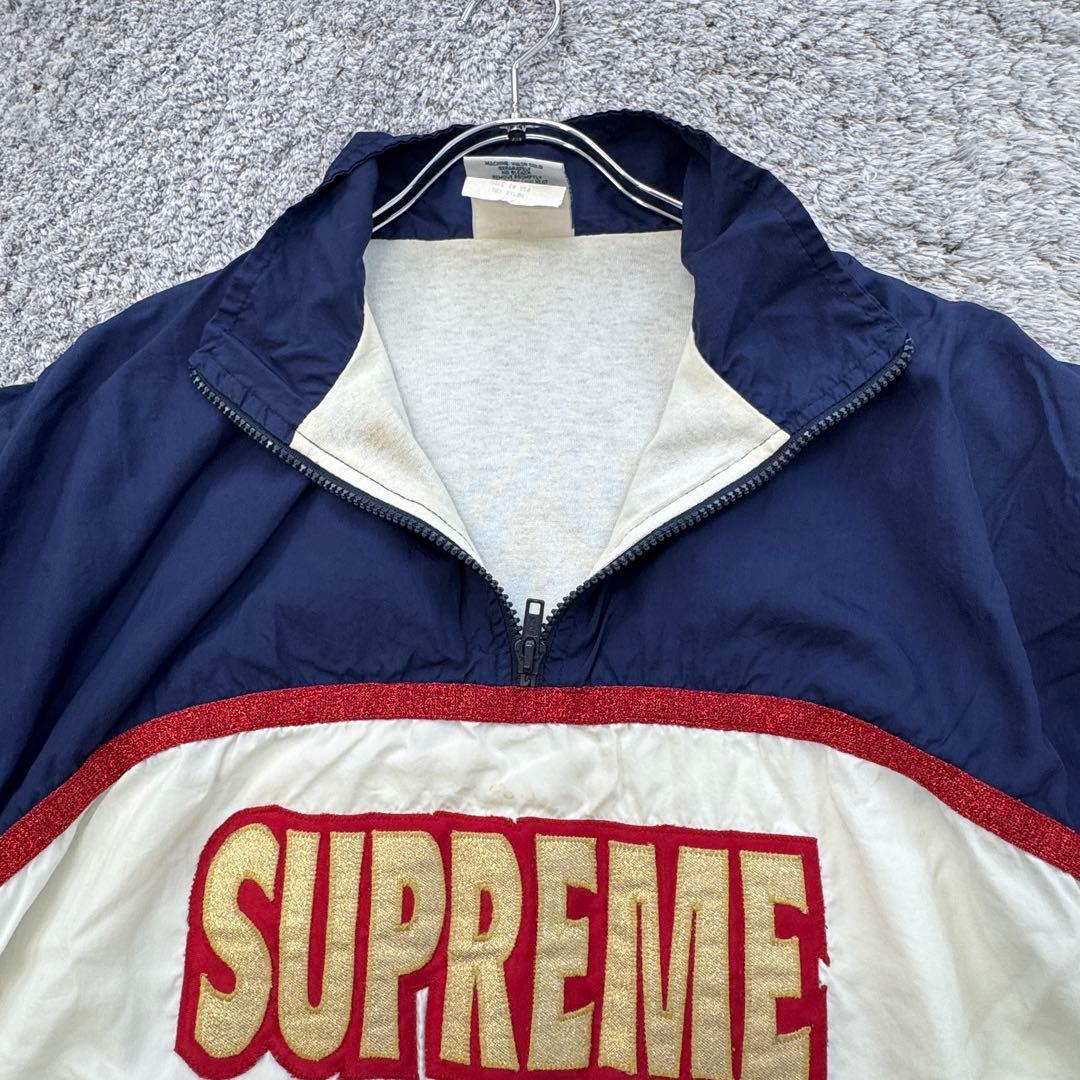 チアリーダー&ダンスチーム【L】紺×白×赤 90s USA製 ナイロンジャケット
