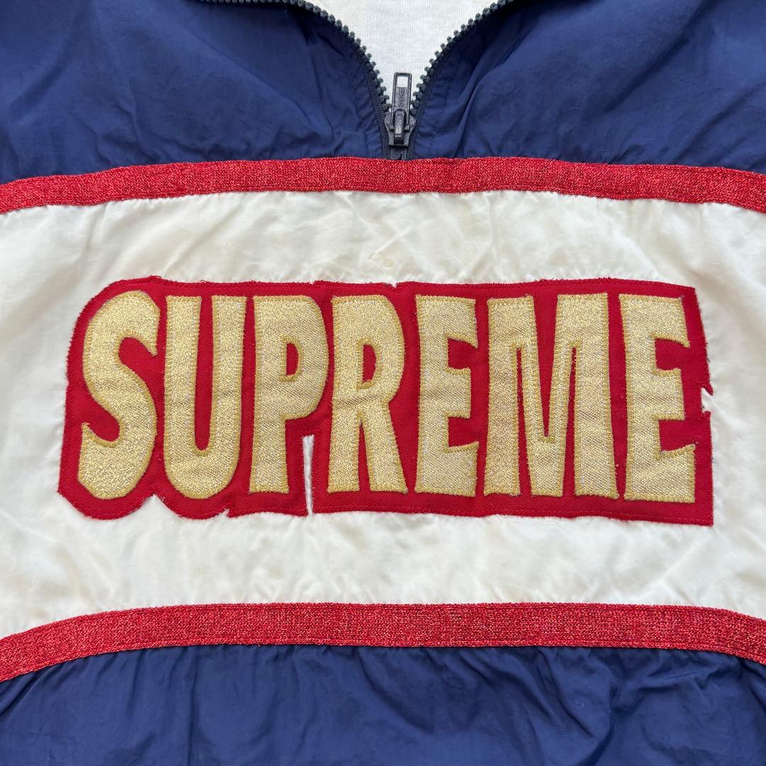 チアリーダー&ダンスチーム【L】紺×白×赤 90s USA製 ナイロンジャケット