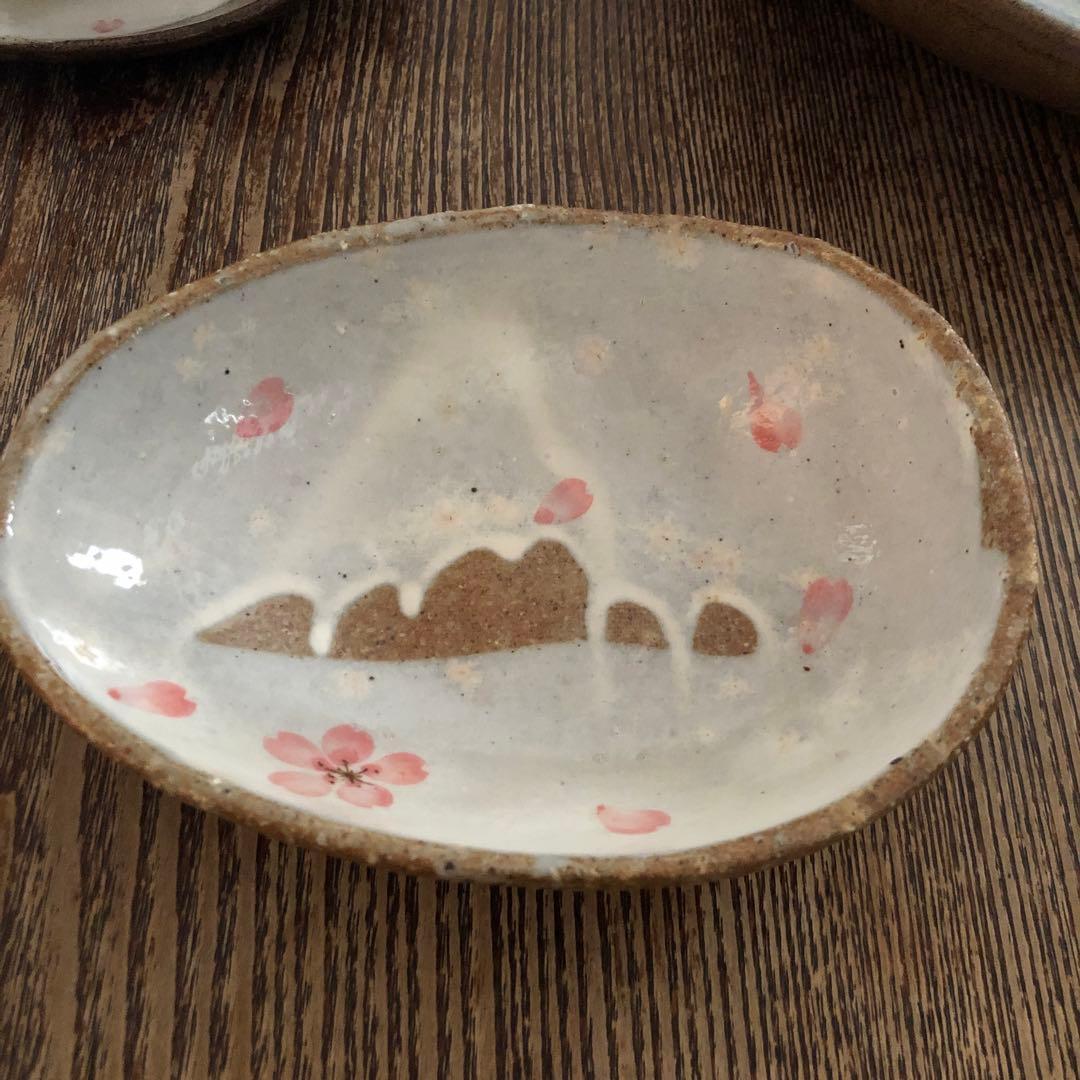 【桜柄】笠間焼　食器