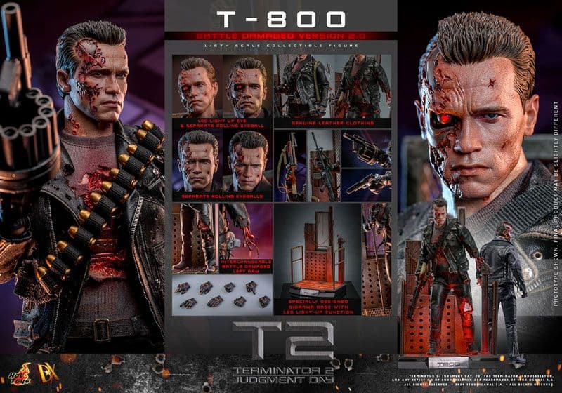 【ホットトイズ】T-800 バトルダメージ2.0版【ムービーマスターピースDX】