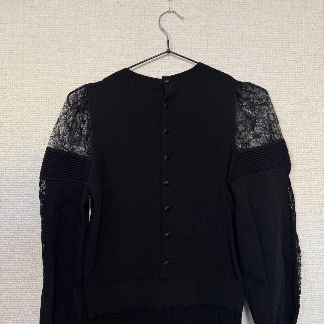 本日限定　Herlipto Shoulder Lace Knit Dress