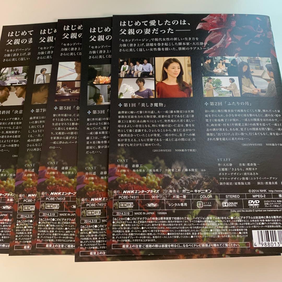 ガラスの家 DVD 5巻セット　TVドラマ　井川遥　斎藤工